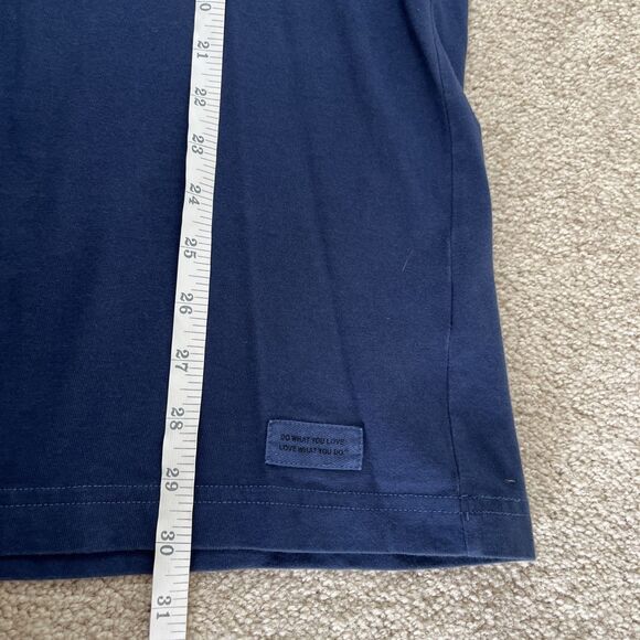 Life is Good T-Shirt Womens Large Classic Fit Turtle Virginia Beach Blue Comfort - Picture 5 of 6